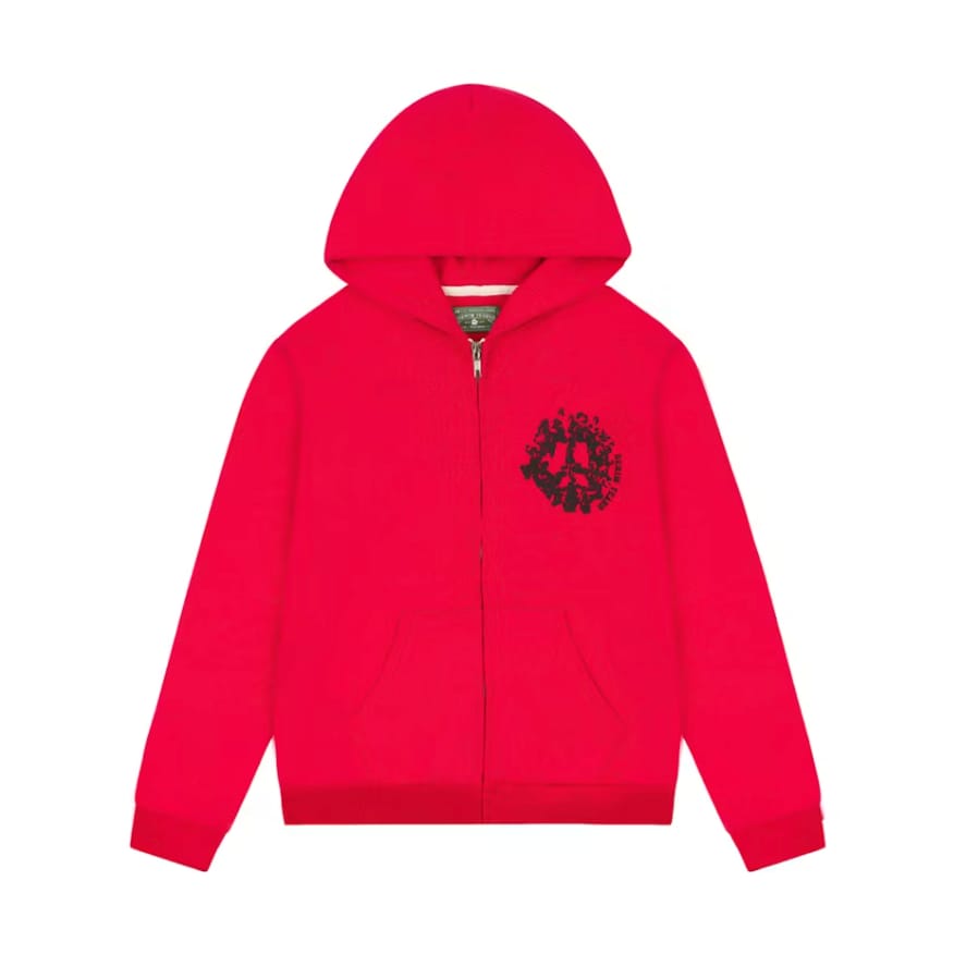 Denim T. "Cotton Wreath" Hoodie (Candy Red)