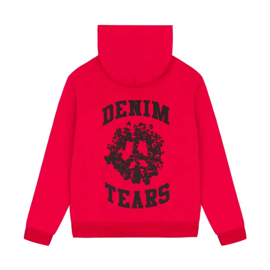 Denim T. "Cotton Wreath" Hoodie (Candy Red)