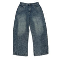 Textured Blue Jeans