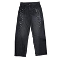 Y2K Rhinestone Black Jean