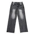Studded Black Baggy Jeans