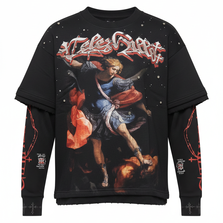 "ARCHANGEL" DOUBLE-LAYERED TEE
