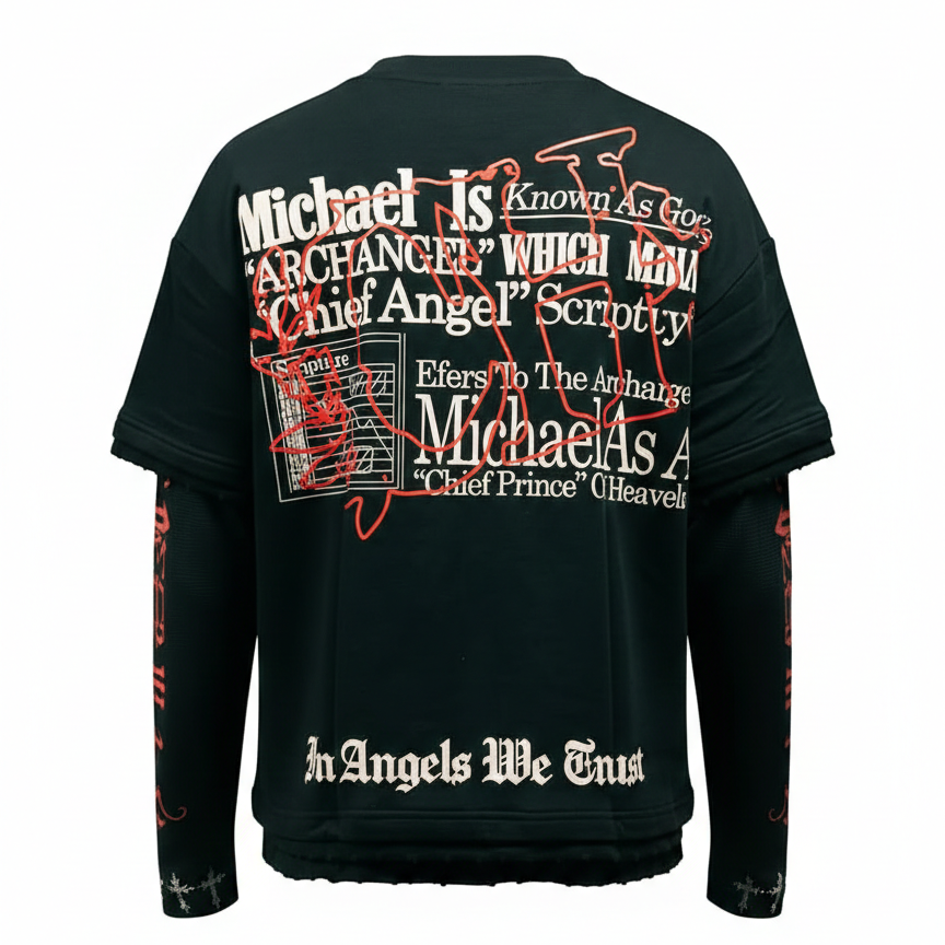 "ARCHANGEL" DOUBLE-LAYERED TEE