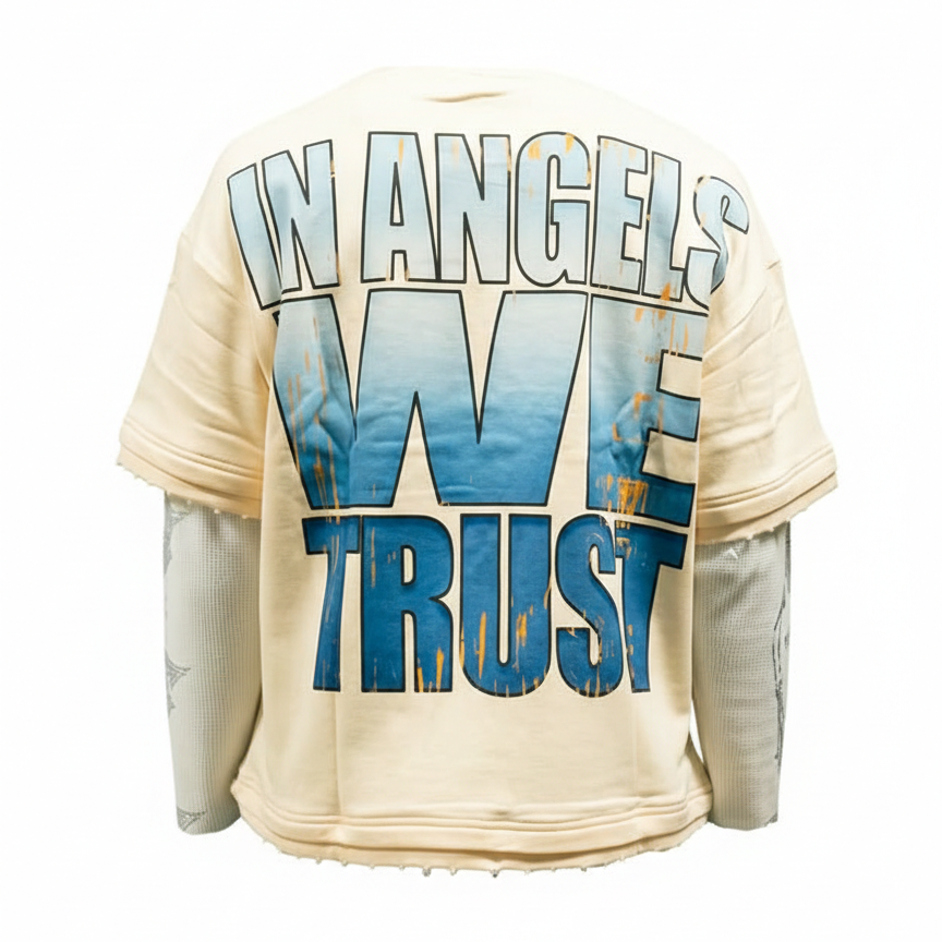 "SACRED FAMILY" DOUBLE-LAYERED TEE