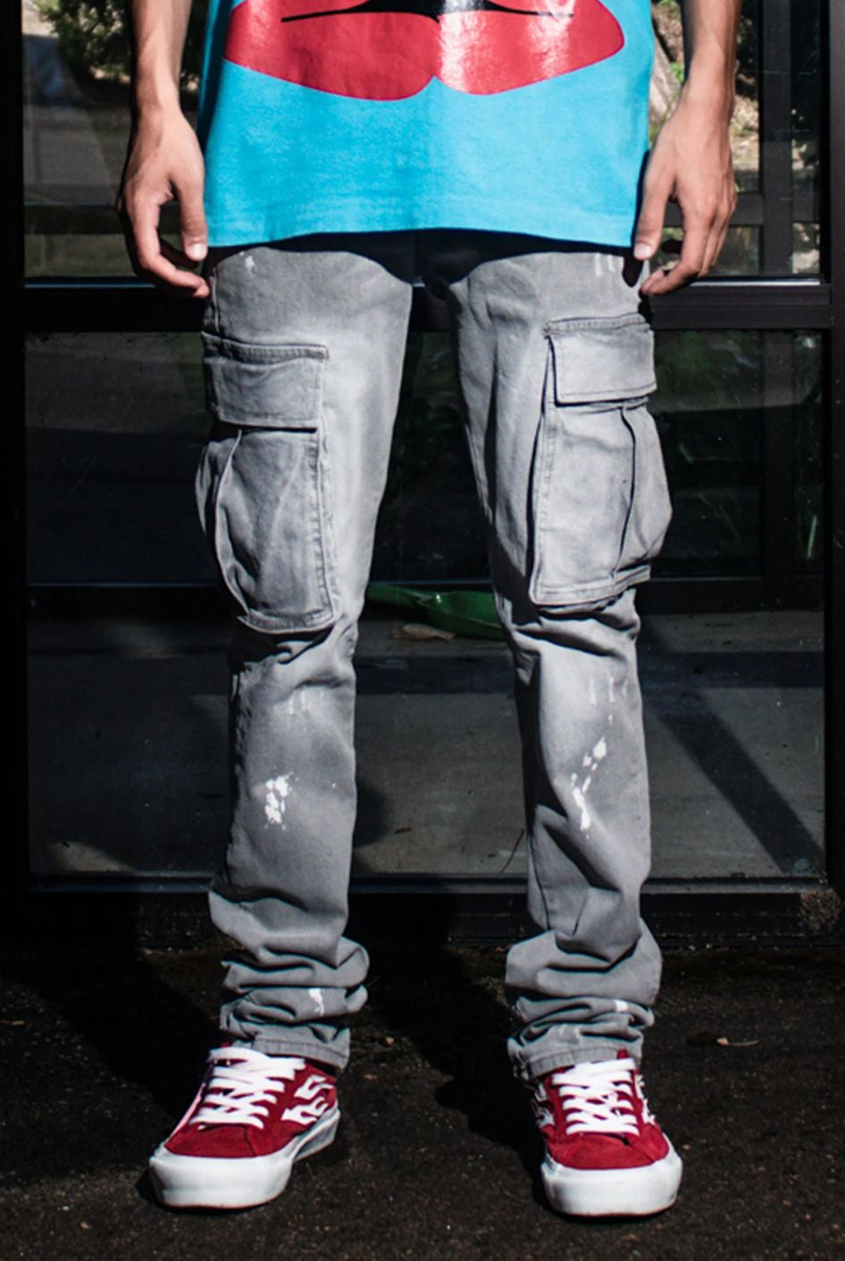 Stacked Double Cargo Jeans