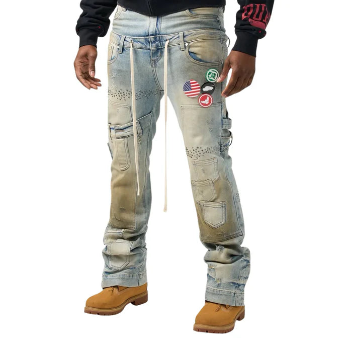 DUAA "WORLD PEACE" BLUE DENIM