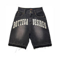 Bottega D "Black Wash" Jean Shorts